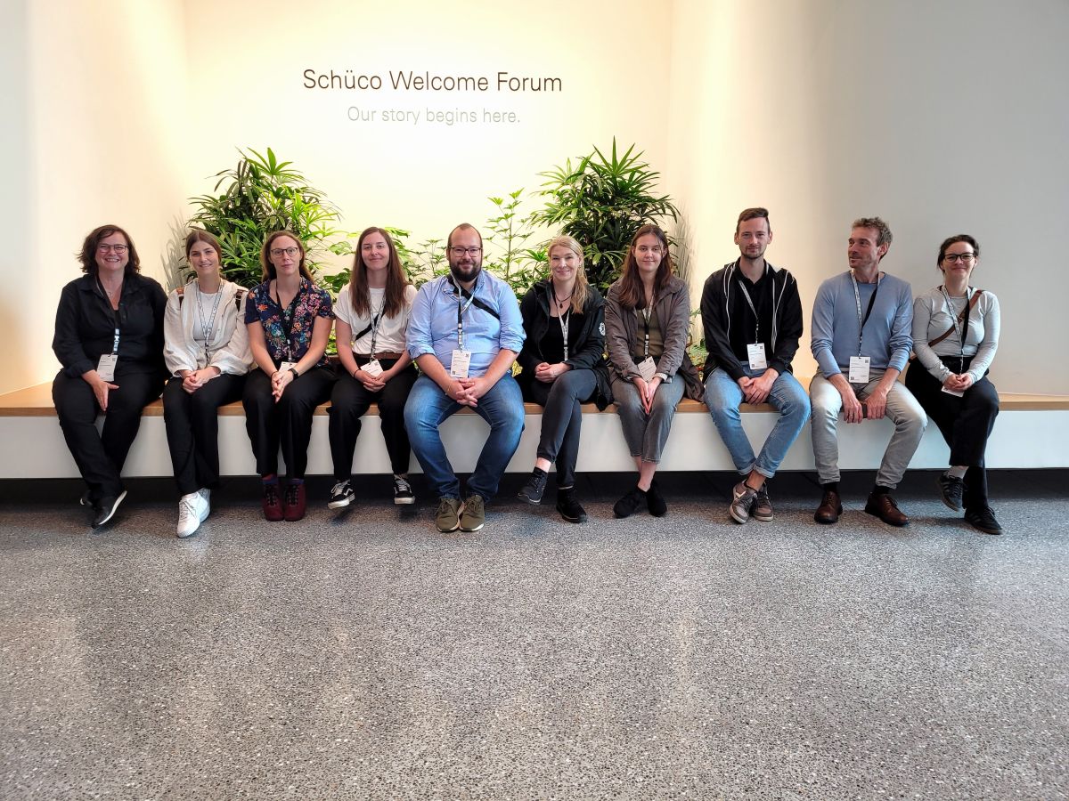 Ein Teil des pma-Teams im Schüco Welcome Forum in Bielefeld